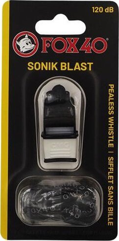Fox Gwizdek ze sznurkiem Fox 40 Sonik Blast CMG czarno-biały 9203-4008