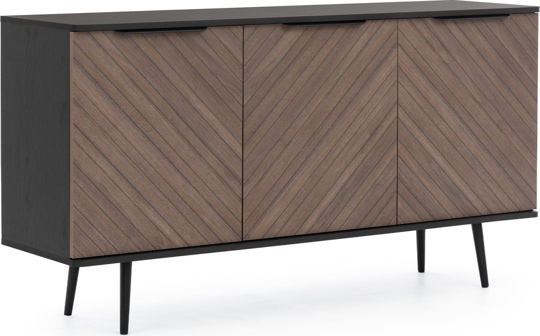 Ravio Trzydrzwiowa komoda Pinelli K3D z metalowymi nóżkami