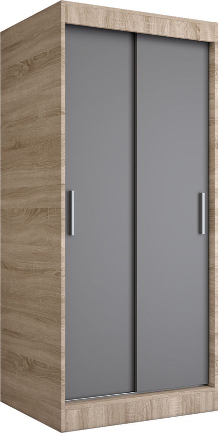 Elior Szafa przesuwna dąb sonoma + antracyt - Corina 2X