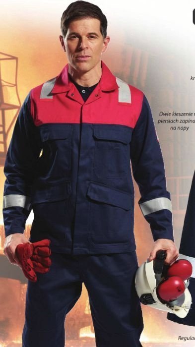 Portwest FR55 Bluza Bizflame Plus trudnopalna i antystatyczna - granatowo-niebieski (royal) XL