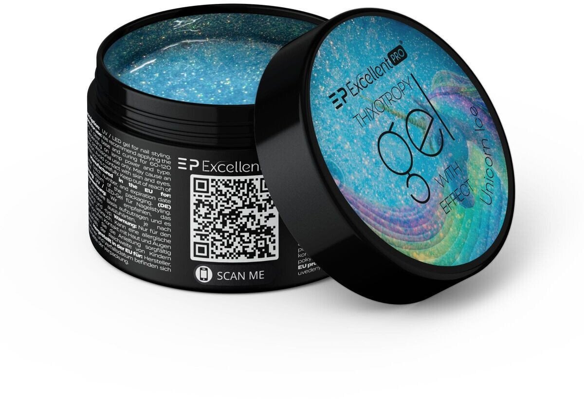 Excellent PRO Thixotropy Gel With Effect żel budujący Unicorn Ice 50g