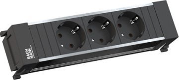 Listwa zasilająca Bachmann BACHMANN POWER FRAME 3xCEE7/3, prąd 2,0 m AEH ze złączem montażowym