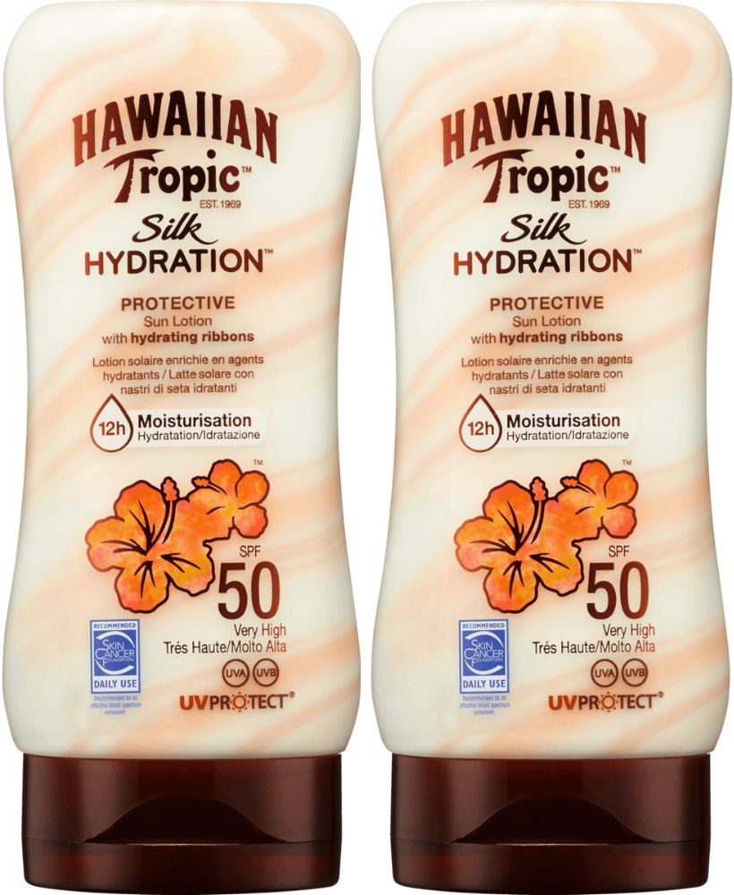 Hawaiian Tropic Silk Hydration Sun Lotion SPF50 x2szt