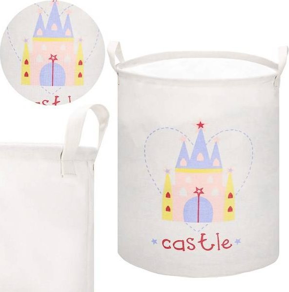 Springos Kosz do przechowywania zabawek i ubrań pojemnik z uszami zamek UNIWERSALNY