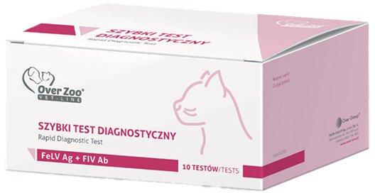 Over Zoo Test diagnostyczny dla kota FIV Ab/FeLV Ag Combo (10 testów)