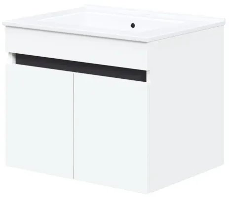 Szafka pod umywalkę FIGARO 2D 60cm biała HALMAR