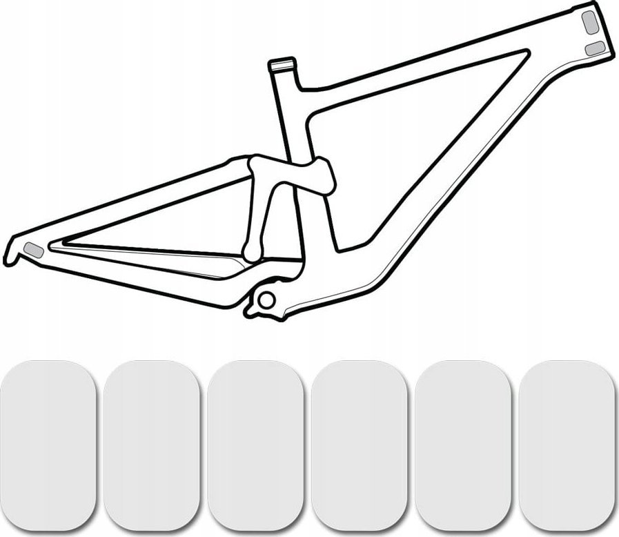 Lizard Skins Osłona na ramę LIZARDSKINS CLEAR Protective Frame Wrap - Cable Rub Kit przezroczysta połysk (NEW)