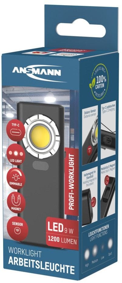 Lampa warsztatowa Ansmann WL1200R, 1200lm, akumulator