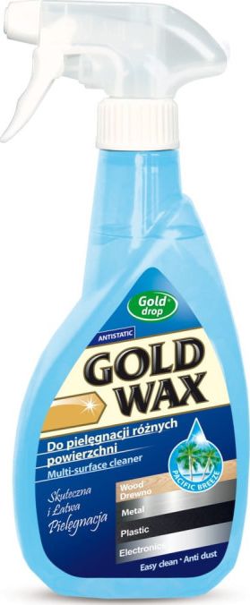 Kamix Gold Wax - Płyn do czyszczenia i pielęgnacji mebli w spray'u, antystatyczny - 400 ml