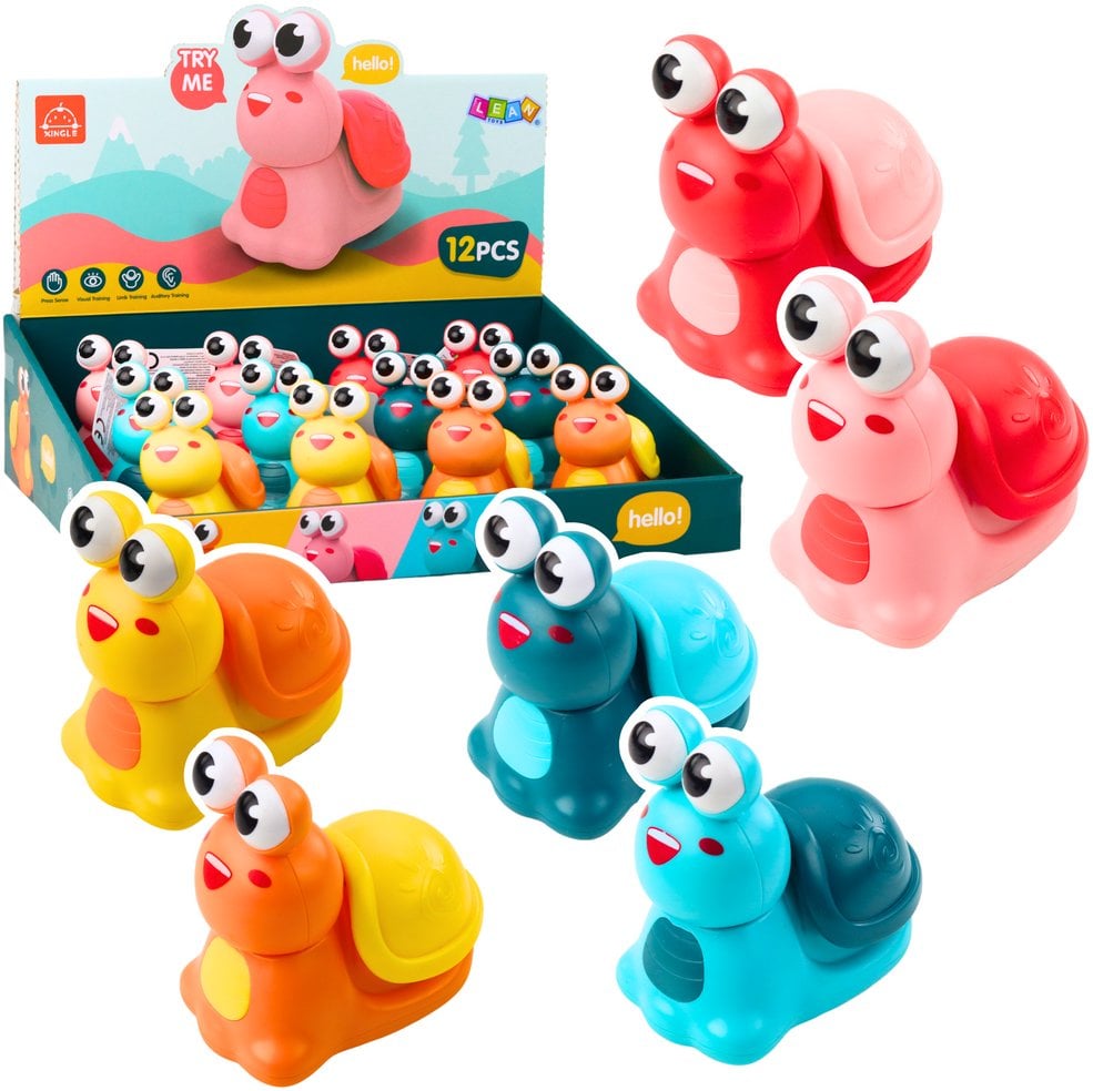 Ślimak Jeżdżący Z Napędem Aktywacja Ruchem Dla Malucha