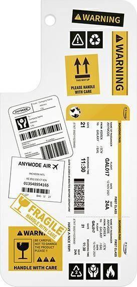 Samsung Panel Samsung GP-TOU021AMCWW do etui Frame Cover do Galaxy S22+ biały