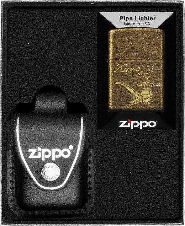 Zestaw ZIPPO Zapalniczka ZIPPO PIPE DESIGN Prezentowy No3