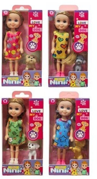 Lalka z pieskiem MIX