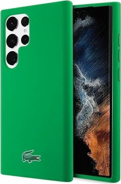DefaultBrand Etui Lacoste do Samsung S23 Ultra S918 zielony/green hardcase Silicone