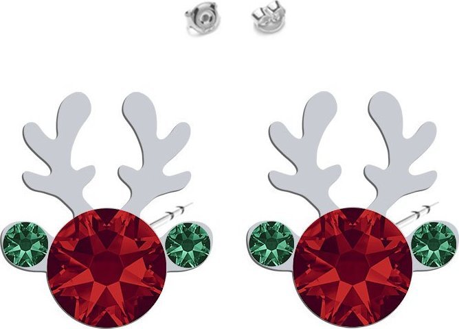 Radziszewska Jewellery Kolczyki Srebrne Renifery Boże Narodzenie