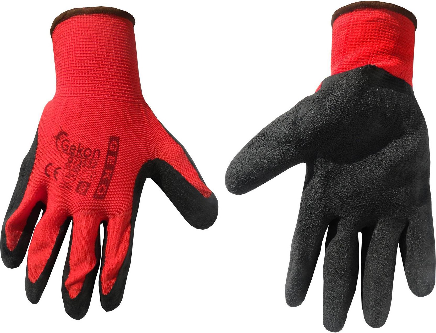 Geko Rękawice ochronne GEKO r.9/latex czerwone/(12/240)