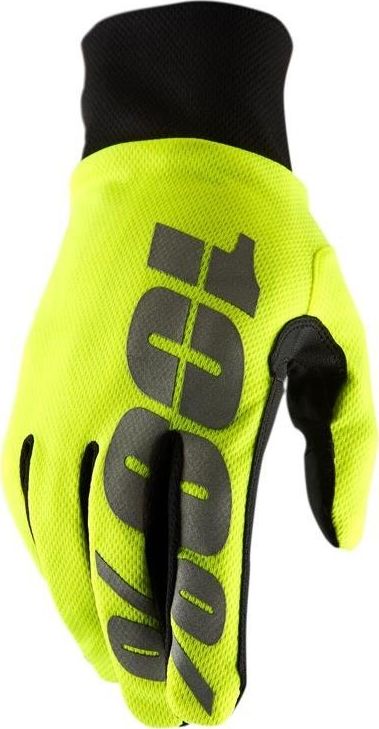 100% Rękawiczki 100% HYDROMATIC Waterproof Glove neon yellow roz. M (długość dłoni 187-193 mm) (NEW)