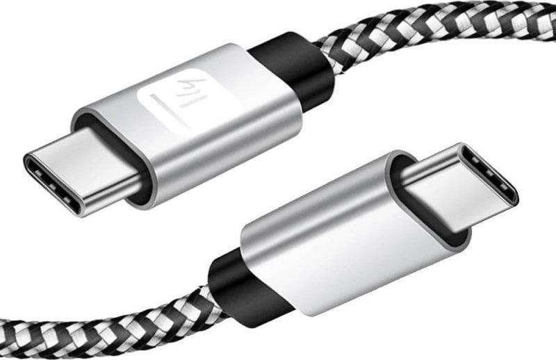 Kabel USB Techly USB-C - USB-C 2 m Czarno-szary (ICOC MU2CC-020-AL)