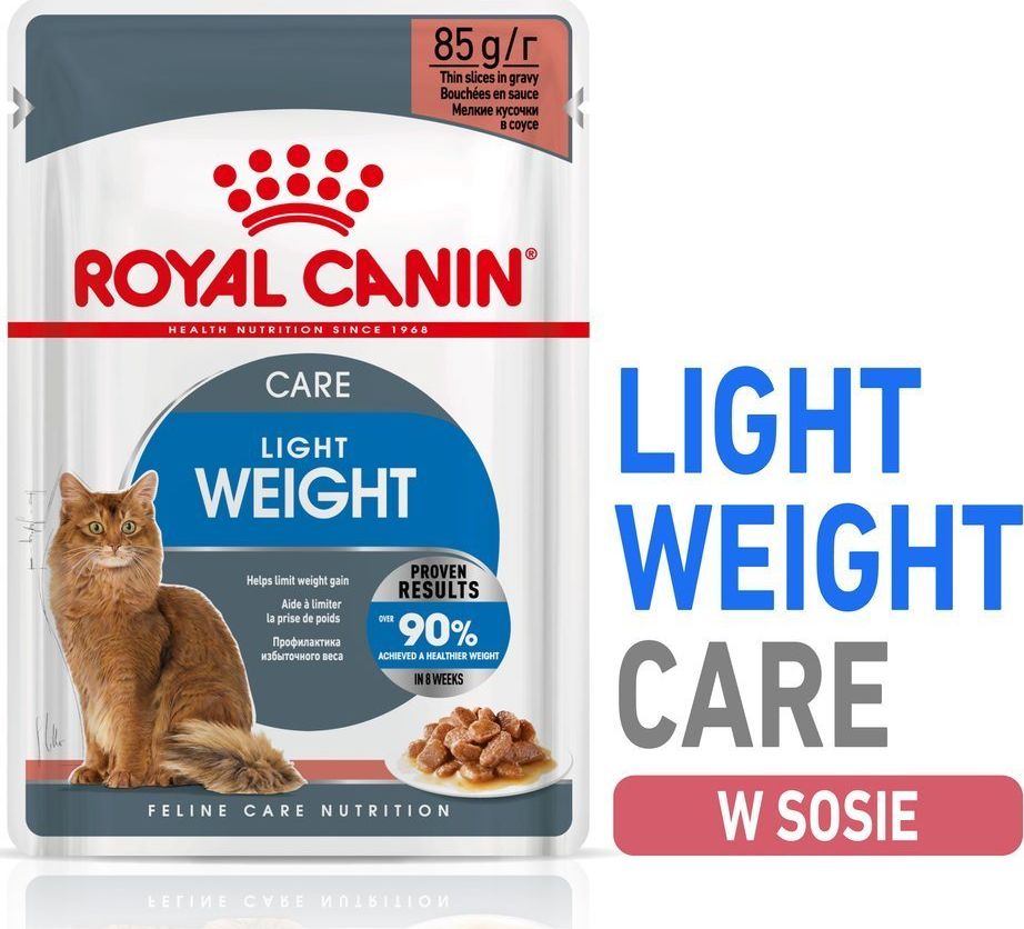 Royal Canin ROYAL CANIN Light Weight Care 24x85g karma mokra w sosie dla kotów dorosłych z tendencją do nadwagi