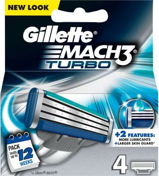 Gillette Mach 3 Turbo Manual HD Wkład do maszynki do golenia 4 szt