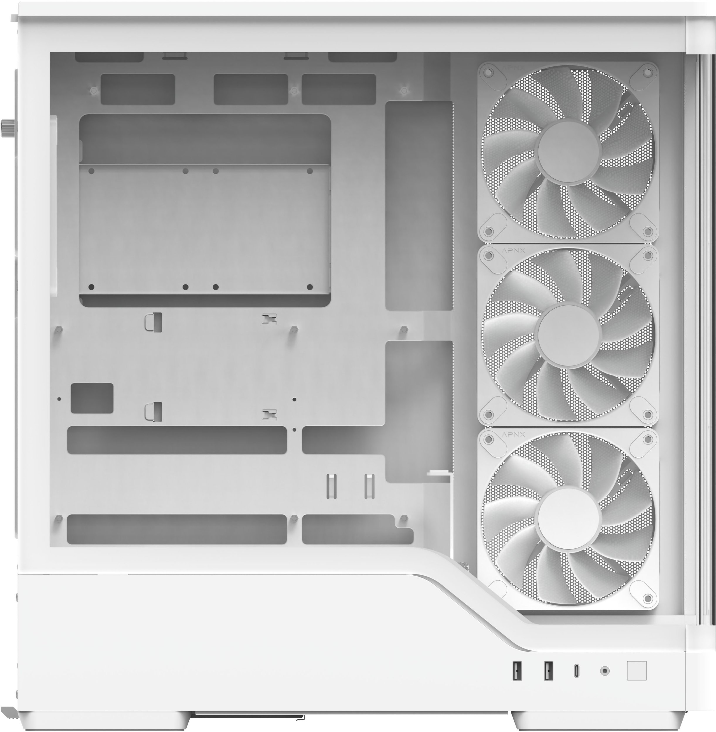 Obudowa Aerocool Obudowa Midi P500A White ACCS-P500A-002