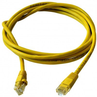 Art Patch cord 0,5m żółty UTP 5e (KABSI PATCH ART AL-OEM-299Y)