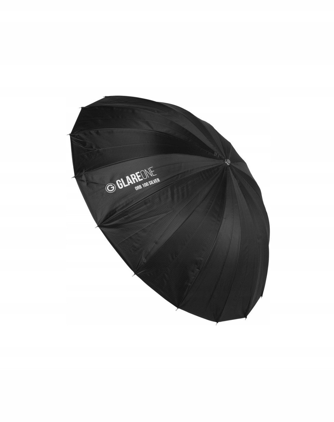 GlareOne Orb Silver 100 cm - srebrny parasol z dyfuzorem