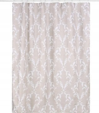 Kleine Wolke Zasłona prysznicowa Baroque, tekstylna, 180x200 cm, WENKO