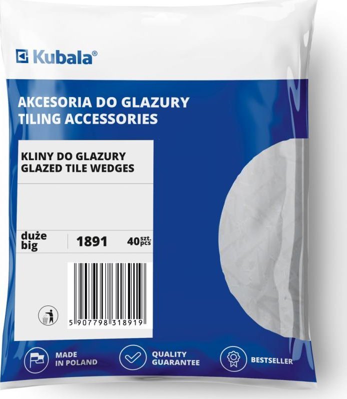 Kubala KLINY DO PÅYTEK DUÅ»E 40 SZTUK