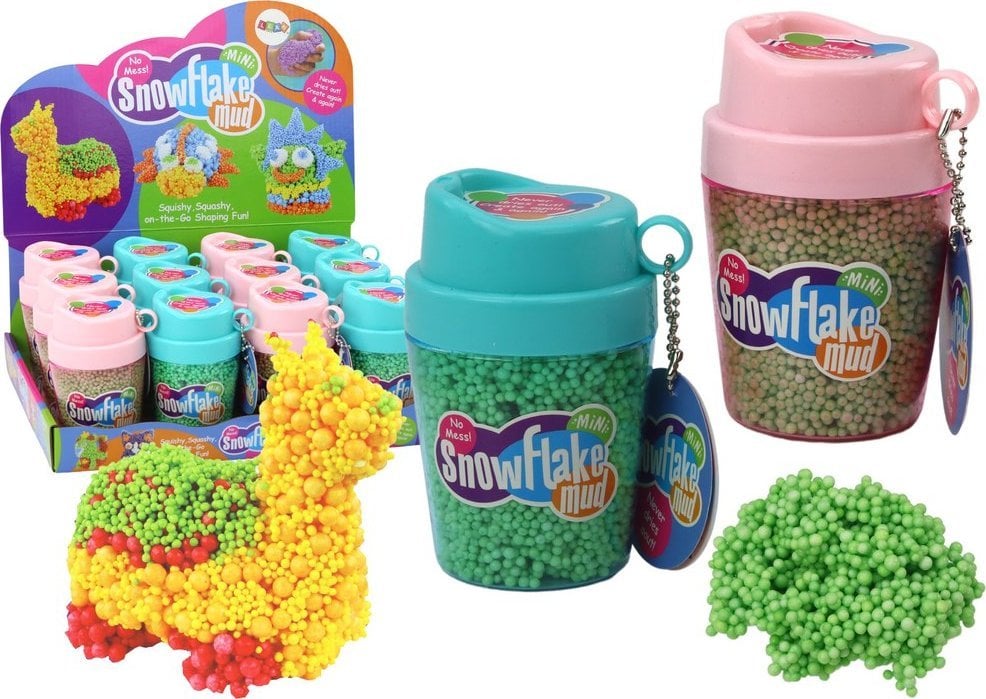 LeanToys Squishy Kulki Styropianowe Masa w Kubeczku Zielony