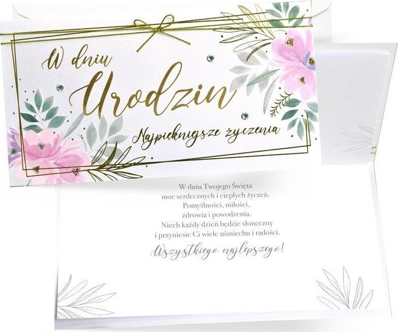 Karnet W dniu urodzin