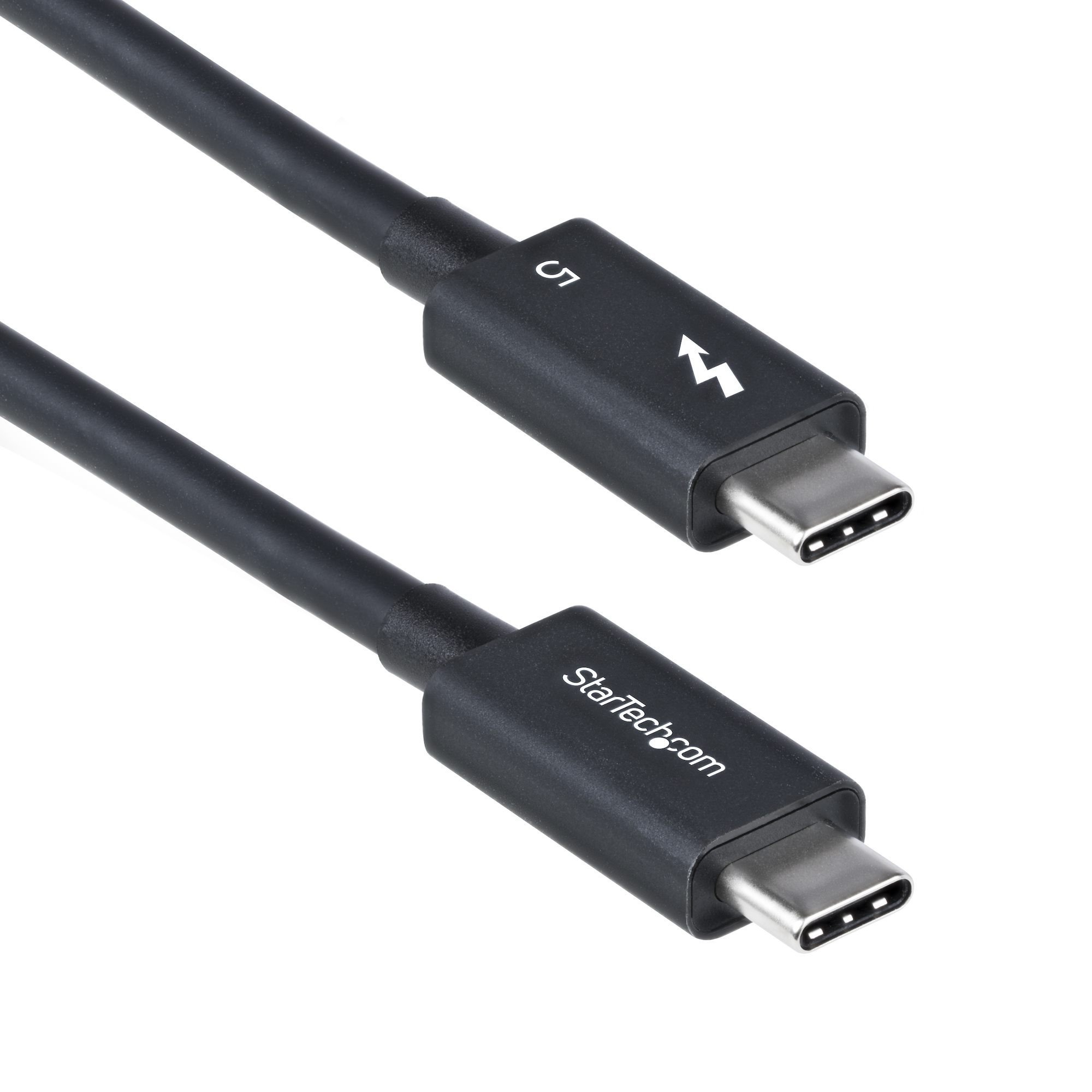 Kabel USB StarTech Thunderbolt - Thunderbolt 0.8 m Czarny (TBLT5MM80CM240W)