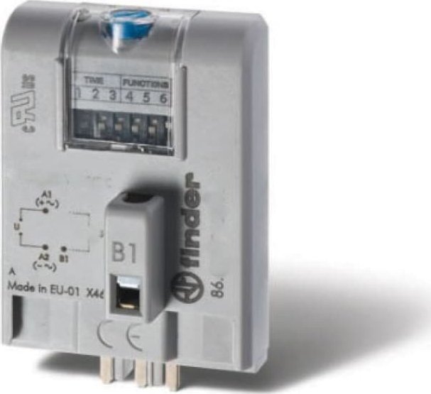 Finder Moduł czasowy wielofunkcyjny 12-240VAC/DC do gniazd przekaźników F86-00-0-240-0000