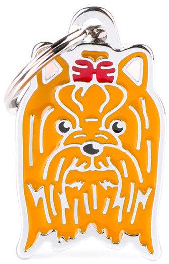 Zawieszka Adresówka Identyfikator z grawerem dla psa Yorkshire