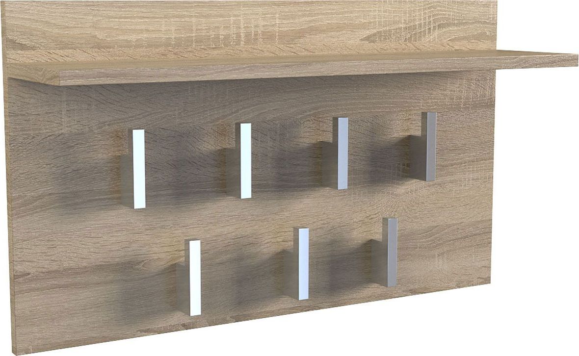 Elior Wieszak ścienny z półką Laran - Dąb sonoma