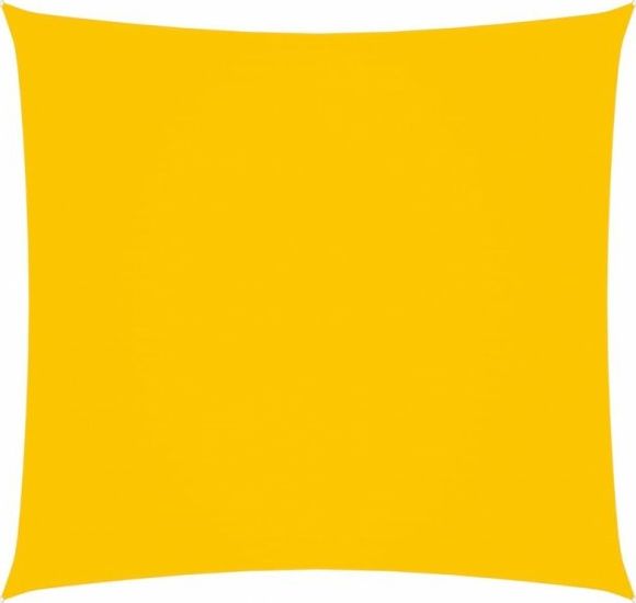 vidaXL Żagiel ogrodowy, tkanina Oxford, kwadratowy, 7x7 m, żółty