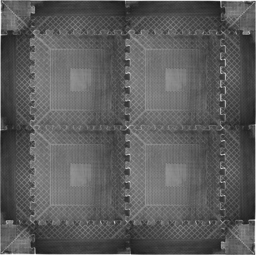 inSPORTline Mata pod sprzęt amortyzująca Rubber 0,6 cm puzzle (1820)