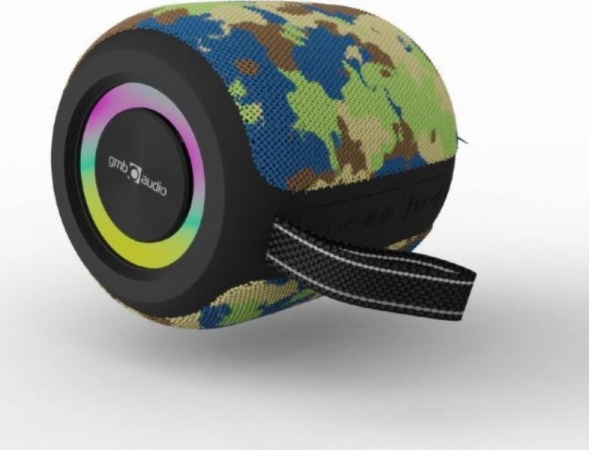 Nešiojama kolonėlė|GEMBIRD|Camouflage|Portable/Wireless|Bluetooth|SPK-BT-LED-05-CM