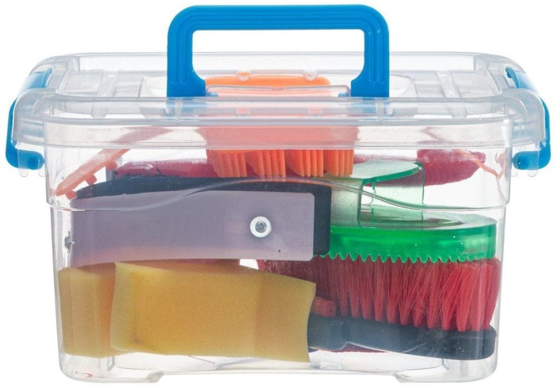 "Hobby" žirgų priežiūros rinkinys plastikinėje dėžutėje