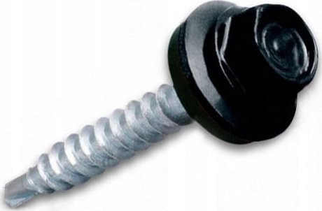 Wkręt-met Wkręt farmerski 4,8x35mm 20szt łeb sześciokątny czarny