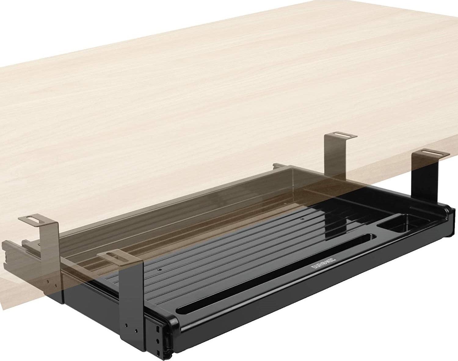 Duronic Duronic DKTSX2 Dodatkowa podstawka pod klawiaturę podstawka montowana do blatu biurka dotatkowy blat