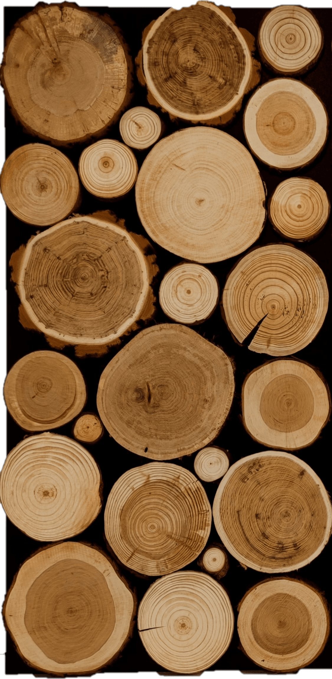 Wamar-Sosenka Panel Ścienny Dekoracyjny 76X38X3 Mix Polskich Lasów 1 szt Surowy Płyta HDF Drewno PSDM_076X038X03_NIL1 / Wamar-Sosenka