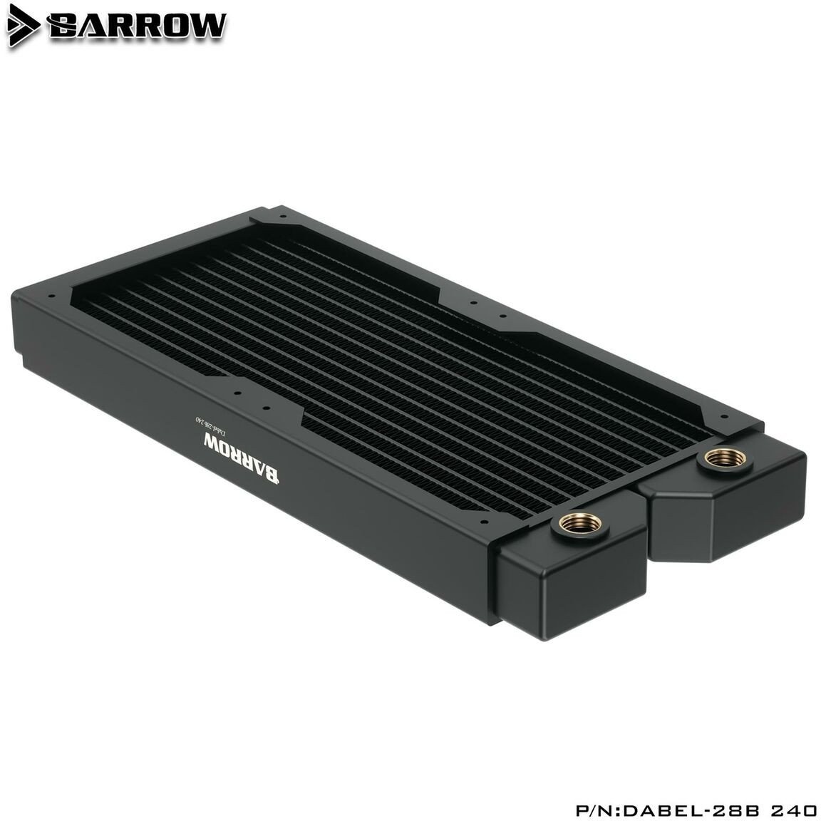 Barrow Dabel-28b Radiator 240 mm - schwarz