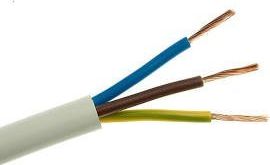 OWY 3x1,00mm2, 300/300V, biały (OMY3X1)