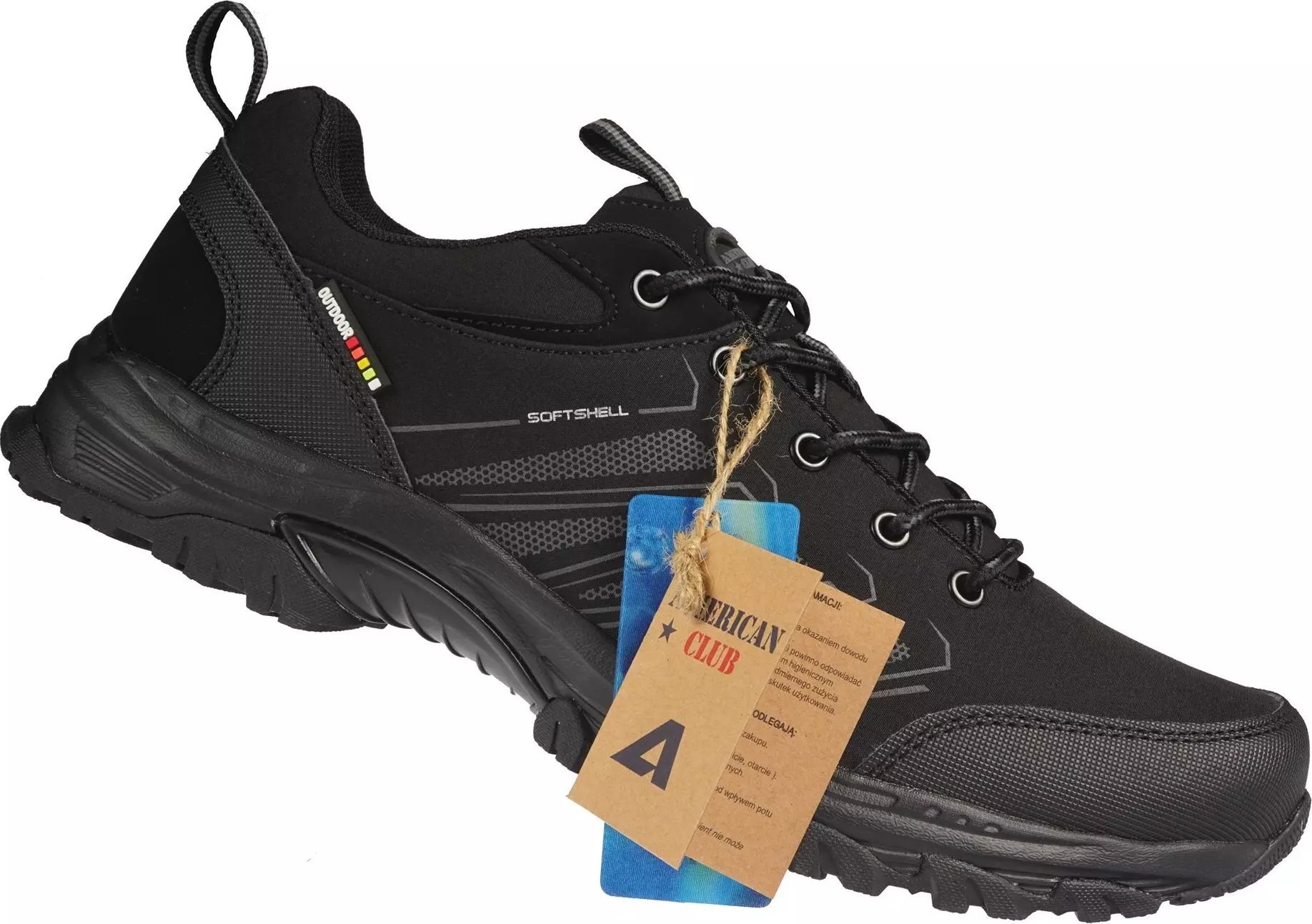 American Club Młodzieżowe buty trekkingowe American Club WT224/24 czarne 38