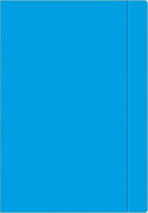 Interdruk TECZKA KARTONOWA Z GUMKĄ A4+, NIEBIESKI