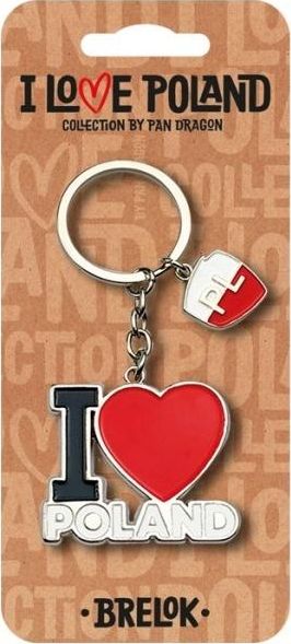 Breloczek Pan Dragon Brelok I love Poland Polska ILP-BRE-B-PL-08