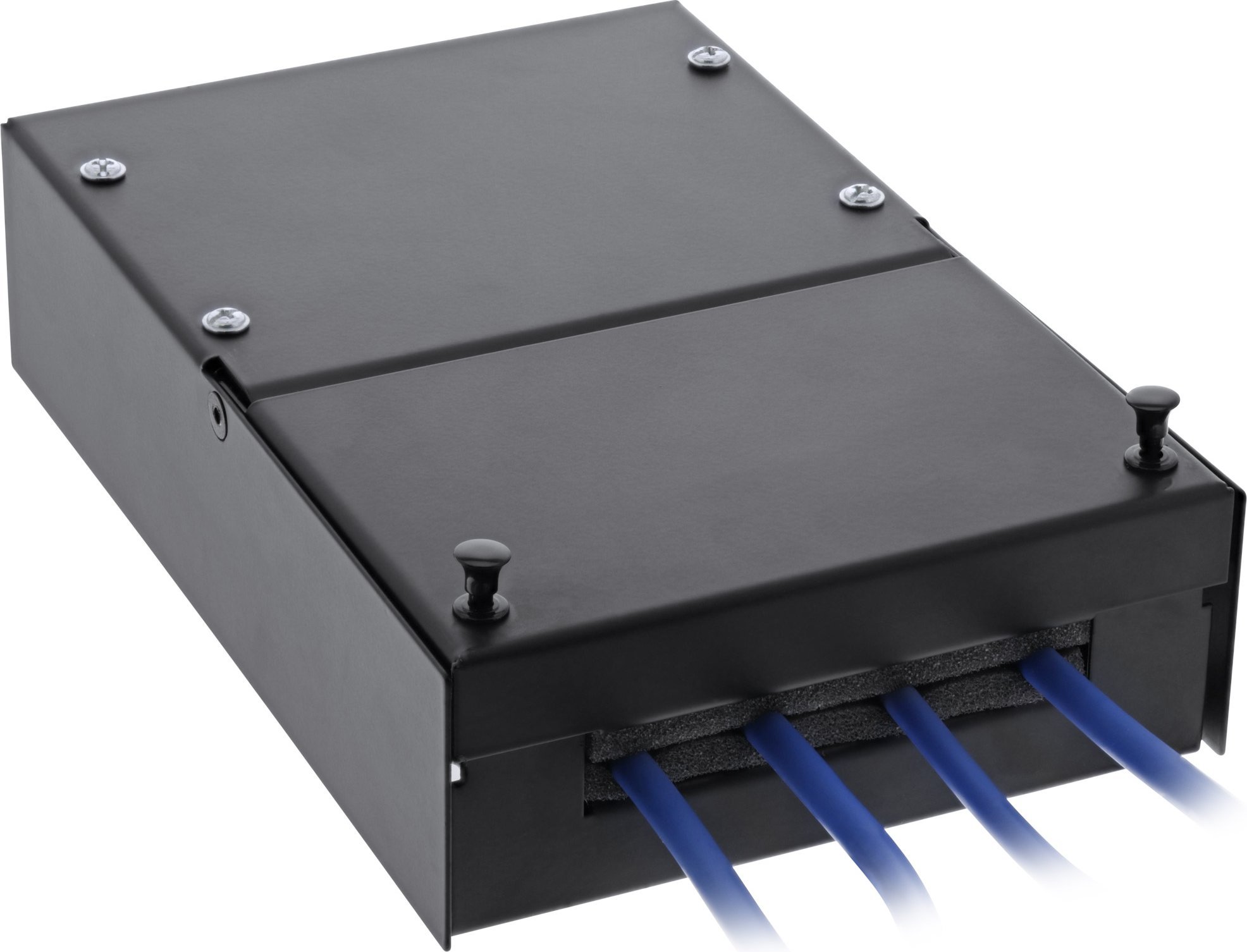 InLine InLine® Surface Mount Box for keystone 4x RJ45, black
