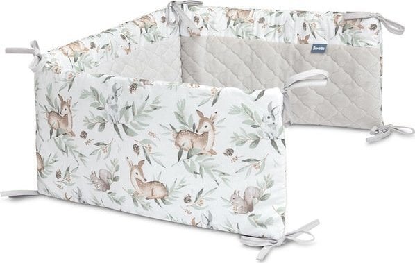 Sensillo OCHRANIACZ DO ŁÓŻECZKA SARENKI SZARY PLUSZ KARO