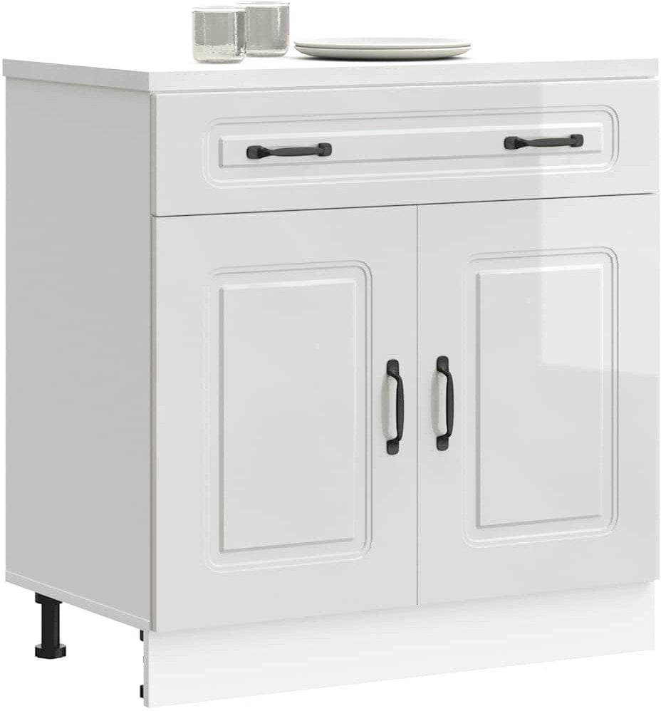 Okmed Szafka kuchenna dolna, Kalmar, biała, materiał drewnopochodny